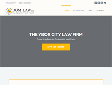 Tablet Screenshot of domlaw.com